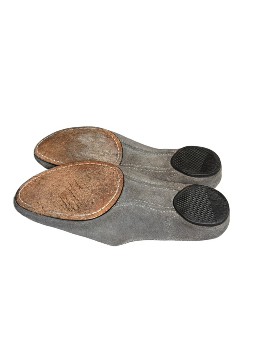 Donald J Pliner Suede Mule Loafers Gray Slip On Flats Women 7.5 - Picture 6 of 7